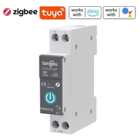 Tuya Zigbee Disjoncteur Intelligent Télécommandes Sans Fil Contrôle Din Rail Commutateur Compatible avec Alexa Google Home 32A