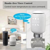 TUYA Zigbee TRV Intelligent Radiator Valve Thermostat Mobile Phone APP Control Télécommande Programmable Smart Temperature Controller Doit être utilisé avec Zigbee Gateway E14648-3