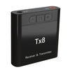 Tx8 2 en 1 Bluetooth 5.0 Transmetteur Récepteur Adaptateur audio pour TV PC Casque MP3 / MP4 Lecture de musique