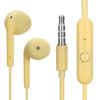 U19 3.5mm casque filaire casque intra-auriculaire Macaron couleur musique écouteur téléphone intelligent écouteurs contrôle en ligne avec microphone