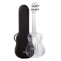 Ukulélé Transparent 23 pouces Ukelele Air-nova avec sac de transport cordes sélectionne le livre de musique en tissu de nettoyage