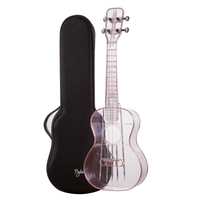 Ukulélé Transparent 23 pouces Ukelele Air-nova avec sac de transport cordes sélectionne le livre de musique en tissu de nettoyage