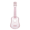 Ukulélé transparent de 21 pouces pour étudiants adultes débutants moulage intégré Portable corde de carbone Ukelele Instrument cadeaux musicaux,  avec cordes de rechange/chiffon de nettoyage/pic
