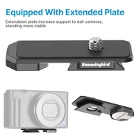 Ulanzi 2-en-1 trépied Selfie Stick à dégagement rapide 28cm / 11in 3 niveaux de charge utile 1.5kg réglable avec tête sphérique à dégagement rapide Prise de vue verticale horizontale pour Smartphone DSLR