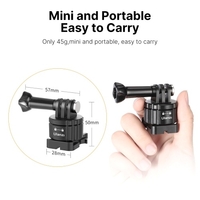 Ulanzi GP-11 Action Camera Boucle à dégagement rapide Adaptateur magnétique Adaptateur universel de montage de boucle de caméra de sport pour GoPro Hero 9/8/7/6 / Max,  DJI Osmo Action