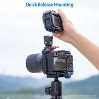 Ulanzi Mini Monitor Quick Release Mount Adapter Head 1.5KG Payload with Quick Release Plate One Key Unlock 360 ° Rotative 240 ° Tilt with 1/4 inch Interface for Monitor Camera Montage