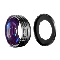 Ulanzi WL-1 Objectif grand Angle 18 mm Objectif Macro 10X Objectif supplémentaire 2 en 1 avec adaptateur de monture d