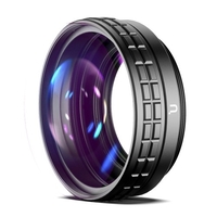Ulanzi WL-1 Objectif grand angle 18 mm Objectif macro 10X Objectif supplémentaire 2 en 1 avec chiffon de nettoyage à l