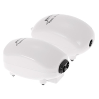 Ultra silencieux Aquarium Pompe à air double sortie 3W 220-240V EU Plug Fish Tank pompe à air en oxygène