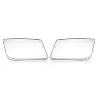Une paire de couvercle de phare de phare en plastique Transparent pour VW MK4 Jetta Bora 1998-2004