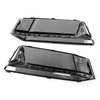Une paire de feux antibrouillard en chrome recouvrant la grille de garniture de protection noire pour AUDI A4 S4 S-Line B9 2016-19