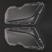 Une paire de phare cache clair lentille de phare avant lentille de remplacement pour lentille de phare avant pour BMW E46 2DR m3 325ci 01-06 base coupé 2 porte 1999-03
