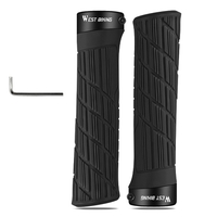 Une paire de poignées de vélo en Silicone souple vtt guidon de vélo de route antichoc anti-dérapant poignées de guidon de vélo ergonomiques