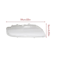 Une paire phare couverture Shell lentille en verre clair Lentille de phare 6312837530 63128375302 pour Bmw série 5 E39 518 520 523 52