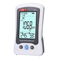 UNI-T A37 Moniteur de dioxyde de carbone portable CO2 mètre avec batterie rechargeable 1500 mAh Détecteur de CO2 haute précision pour moniteur de qualité de l