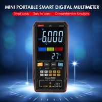 UNI-T UT121B Multimètre numérique intelligent Mini testeur universel portable Voltmètre multimètre avec lampe de poche Écran couleur numérique LCD 3, 3 pouces avec rétroéclairage