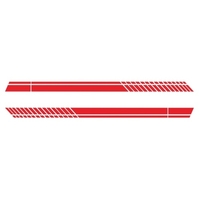 Universal Car Auto Racing Body Side Stripes Vinyle Modifié Stripe Decal Décoration