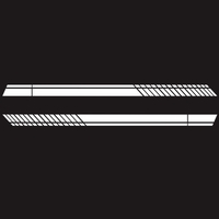 Universal Car Auto Racing Body Side Stripes Vinyle Modifié Stripe Decal Décoration