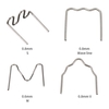 Universel 400 pièces / ensemble prédécoupé 0.6mm-0.8mm agrafes plates à onde chaude pour agrafeuse en plastique réparation soudeur outil de réparation