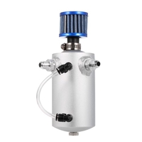 Universel Aluminium 0.5L Oil reniflard Oil Catch Can avec filtre reniflard