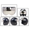 Universel Coupe-Vent 3-Snap Moto Casque Visière Avant Flip Up Visière Vent Bouclier Lentille Pour Moto Casque Lunettes de Soleil
