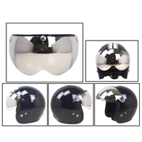Universel Coupe-Vent 3-Snap Moto Casque Visière Avant Flip Up Visière Vent Bouclier Lentille Pour Moto Casque Lunettes de Soleil