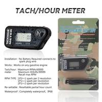 Universel moto 60000 tr / min LCD compteur horaire numérique étanche minuterie réarmable sans fil Vibration pour Dirt Quad Bike ATV moto motoneige motocross tracteur