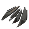 Universel voiture pare-chocs avant Spoiler lèvre séparateur aileron diviseurs de corps Spoiler Canards Refit Kit décors