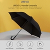 UREVO J-poignée parapluie grand UV-Protection coupe-vent bâton parapluie Auto ouvert hommes femmes Golf parapluie