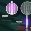 USB 2 en 1 Smart Bug Zapper Tueur de moustiques pliant Lampe puissante piège à moustiques et tueur de mouches Vert