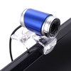 USB 2.0 50 mégapixels Cam HD Webcam avec micro clip sur 360 degrés pour le bureau Skype Ordinateur PC portable Bleu