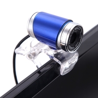 USB 2.0 50 mégapixels Cam HD Webcam avec micro clip sur 360 degrés pour le bureau Skype Ordinateur PC portable Bleu