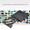 USB 2.0 Portable External Slim DVD-RW / CD-RW Optical Disc Drive Reader Lecteur Writer avec Combo CD-RW Burner pour MacBook / Air / Pro Laptop PC de bureau
