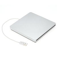 USB 2.0 Portable Ultra Slim External Slot-in CD DVD ROM Lecteur lecteur Writer Burner Reader pour iMac / MacBook / MacBook Air / Pro Laptop PC de bureau