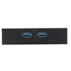 USB 3.0 Panneau avant Hub 2 Port Expansion Bay 20 broches à USB3.0 Câble adaptateur de support 60cm pour PC Desktop 2.5 "Floppy Bay