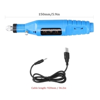 USB alimentations portable Mini meuleuse électrique ongles Gelatum outil de suppression manucure Machine vitesse réglable meulage Kit d