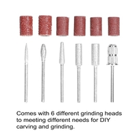 USB alimentations portable Mini meuleuse électrique ongles Gelatum outil de suppression manucure Machine vitesse réglable meulage Kit d