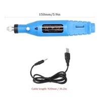 USB alimentations portable Mini meuleuse électrique ongles Gelatum outil de suppression manucure Machine vitesse réglable meulage Kit d