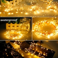 USB Cuivre Lampe Chaîne De Noël LED Lampe Décorative Cuivre Étoile Chaîne Lampe Lumière Chaîne 5 m 50 Lumières Quatre Couleurs En Option