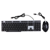 USB filaire clavier espagnol souris Combo 105 touches clavier rétro-éclairé Kit de souris ergonomique avec touches suspendues Plug and Play