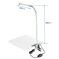 USB LED Lampe de Serrage du bureau Lampe de Table Réglable Clip-on Lumière Col de Cygne Flexible 6W 18LED Protection des yeux avec Interrupteur pour l