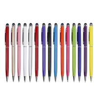 Usine directe écriture stylo capacitif double usage stylet balle téléphone intelligent universel écriture manuscrite capacitif écran tactile stylo Crimson