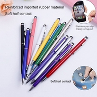 Usine directe écriture stylo capacitif double usage stylet balle téléphone intelligent universel écriture manuscrite capacitif écran tactile stylo or
