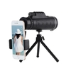 Usine en gros 40X60 monoculaires HD avec caméra de téléphone portable vision nocturne à faible luminosité avec loupe de boussole télescope 40X60 standard neutre + boussole + support de caméra universel pour téléphone portable + trépied télescop