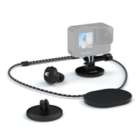 UURIG BH-06 support de cou de caméra de sport magnétique à dégagement rapide avec 1/4 pouce adaptateur de vis remplacement de lanière pour GoPro Hero 10/9/8 DJI Insta360 caméras de sport
