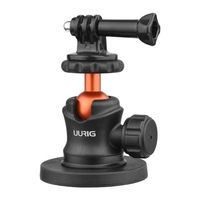 UURIG BH-07 Mini rotule caméra trépied montage 1/4 pouce vis avec Base magnétique