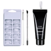 UV LED Nail Extension Gel Kit Clear Acrylique Faux Ongles Conseils Double Fin Nail Pusher Builder Gel Pen
