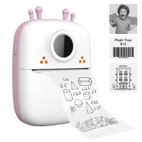 V1 All-in-one MiniPhone Printer Multi-function Portable Printer Wireless Pocket Printer Compatible with iOS & Android with 1 Roll of Print Paper 57*25mm