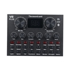 V8 Plus carte son en direct avec câble audio câble USB BT accompagnement effets sonores universels pour téléphone ordinateur