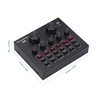V8 Téléphone Mobile Carte Son Bluetooth Microphone Live USB Carte Son Externe DSP Puce 12 Effets Sonores pour Téléphone Ordinateur PC Diffusion Audio